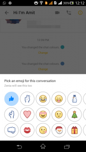 Facebook chat color change How to
