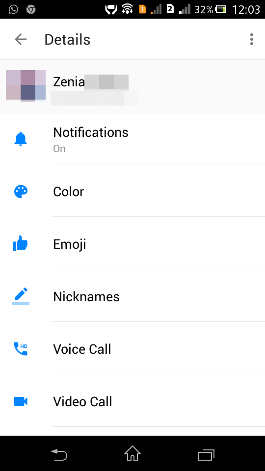 Change color scheme and more in Facebook Messenger