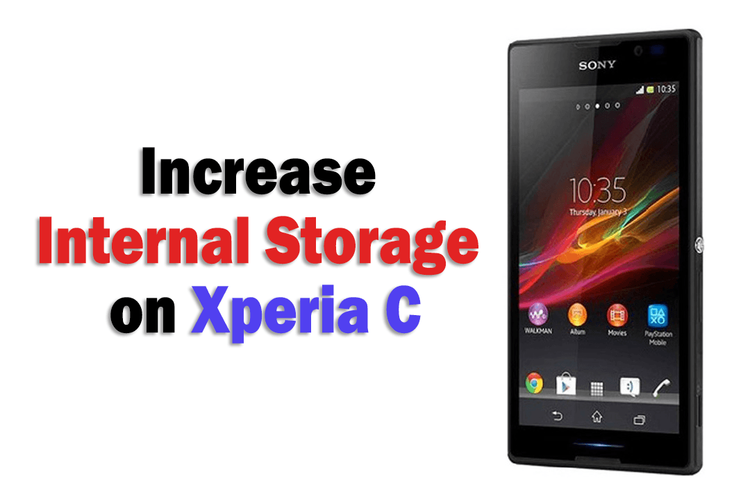 How to increase internal storage on Xperia C