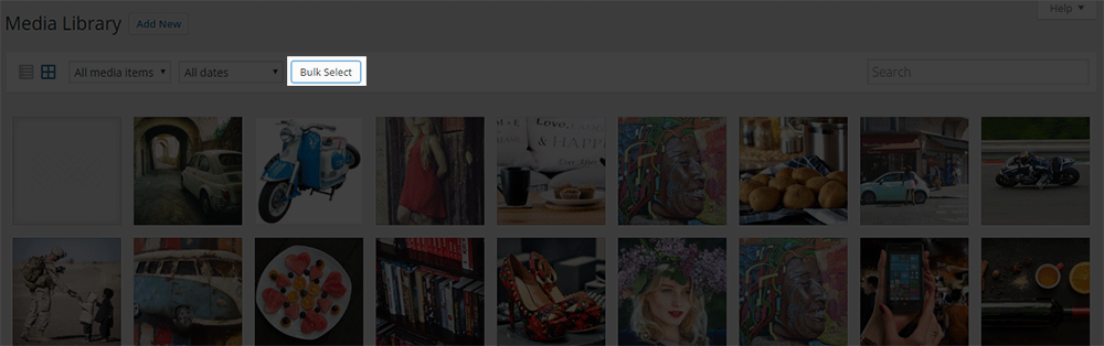 How to Delete Multiple Images in WordPress Media Gallery
