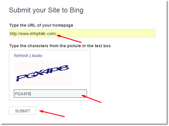 Submit Your Website/Blog to Bing Search Engine