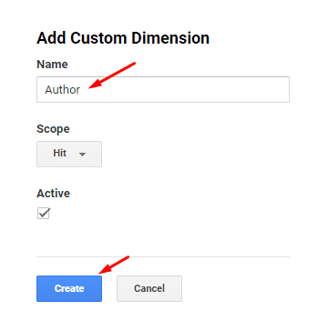 Add Custom Dimension