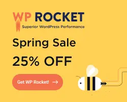 WP Rocket Spring Sale 25% OFF